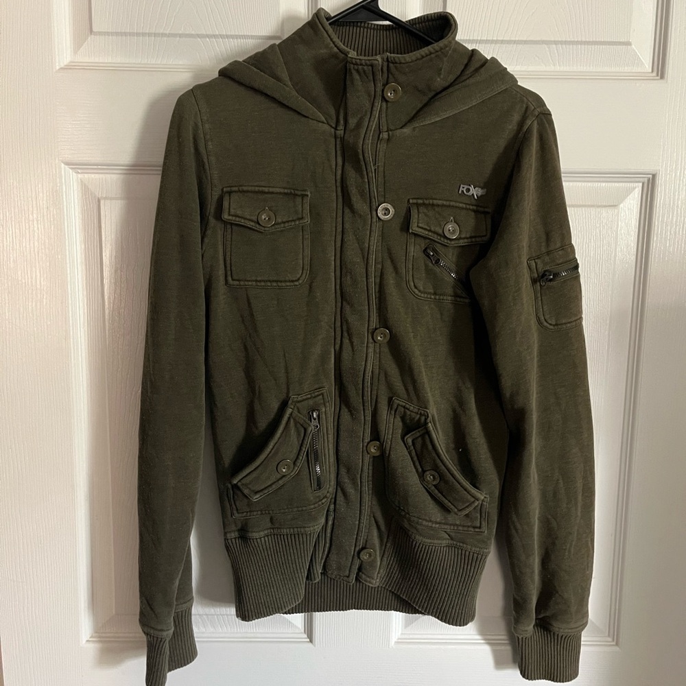 FOX Olive Green Hoodie Jacket